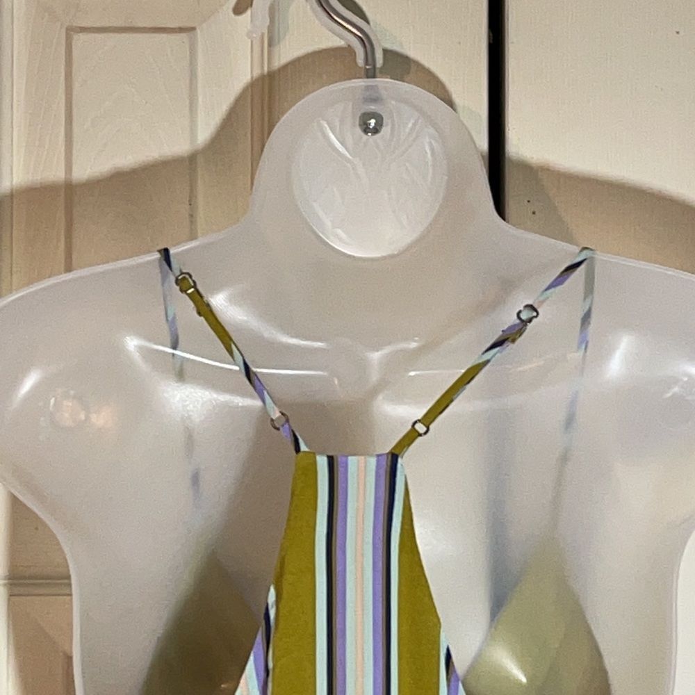 Astr Multicolored Striped Full Length Jumpsuit M - Picture 12 of 16